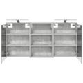 vidaXL Set kabinetov do kúpeľne 3 ks 126 x 16 x 62.5 cm