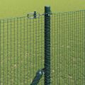 vidaXL Zváraná drôtená ohrada na upevnenie 10 x 1,5 m Zelená Sieťovina