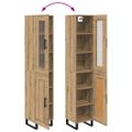 vidaXL Highboard Remeselný dub 34,5 x 34 x 180 cm Kompozitné drevo