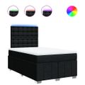 vidaXL Boxspring posteľ s matracom čierna 120x190 cm látka