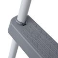 vidaXL Bazénový rebrík šedý 84 cm oceľ