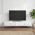 vidaXL TV skrinka Biela s vysokým leskom 147 x 34,5 x 30 cm