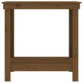 vidaXL Pracovná lavica medová 80x50x80 cm masívna borovica