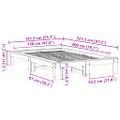 vidaXL Posteľ s matracom 120x200 cm borovicový masív