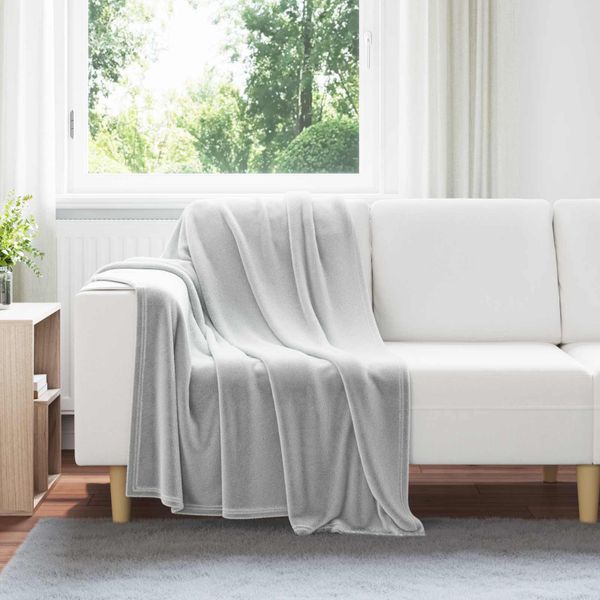 vidaXL Prikrývky na hodenie 6 pcs Sivá 130 x 150 cm Flís