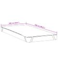 vidaXL Chránič matraca biela 100x220 cm vodeodolné