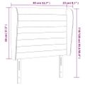vidaXL Čelo postele so záhybmi zelené 83x23x118/128 cm látka