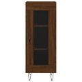 vidaXL Komoda hnedý dub 34,5x34x90 cm spracované drevo