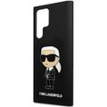 Puzdro Karl Lagerfeld pre Samsung Galaxy S24 Ultra KLHCS24LSNIKBCK čierna HC SILICONE NFT IKONIK