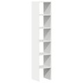 vidaXL Knižnice 2 ks stohovateľné biele 30x30x80 cm kompozitné drevo