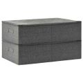 vidaXL Úložné boxy 2 ks látkové 70x40x18 cm antracitové