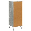 vidaXL Zásuvkový kabinet Betónovo sivá 33 x 34,5 x 90 cm