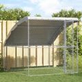 vidaXL Psí kennel Strieborná 2 x 2 x 2 m Pozinkovaná oceľ