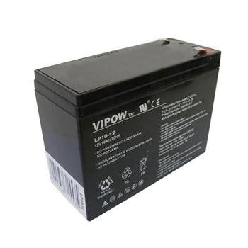 Baterie olovená  12V / 10Ah  VIPOW bezúdržbový akumulátor
