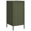 vidaXL Komoda olivovozelená 35x39x73,5 cm oceľ valcovaná za studena