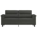 vidaXL 2-miestna pohovka tmavosivá 140 cm mikrovlákno