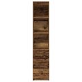vidaXL Highboard Old Wood 37,5x35x180 cm Engineered Wood
