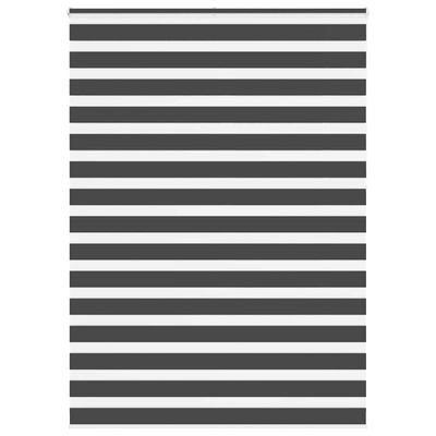 vidaXL Zebra roleta čierna 165x230 cm šírka látky 160,9cm polyester