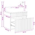 vidaXL Sada kúpeľňového nábytku Staré drevo Kompozitné drevo