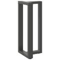 vidaXL Nohy barového stola v tvare T, 2 ks, antracitové, 50x35x(90-91) cm, oceľ