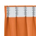 vidaXL Záclony na zatemnenie s krúžkami 2 ks Jasná oranžová Polyester