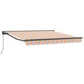 vidaXL Rám markízy Modrá a Oranžová 350 x 250 cm