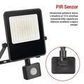 LED reflektor VISIO s pohybovým čidlom, 50 W, neutrálna biela, čierný
