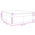 vidaXL Posteľný rám boxspring s matracom čierny 180x200 cm látka