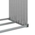 vidaXL Držiak na polená bledosivý 120x45x210 cm pozinkovaná oceľ