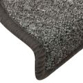 vidaXL Schodové rohože 30 ks 56x17x3 cm tmavošedé polkruhové