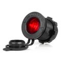 Zásuvka do zapaľovača auta s ČERVENÝM LED podsvietením 12/24V vodotesná AMiO-04219
