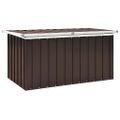 vidaXL Záhradný úložný box hnedý 129x67x65 cm