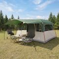 vidaXL Tunelový stan Zelená 427 x 305 x 205 cm Polyester a oceľ