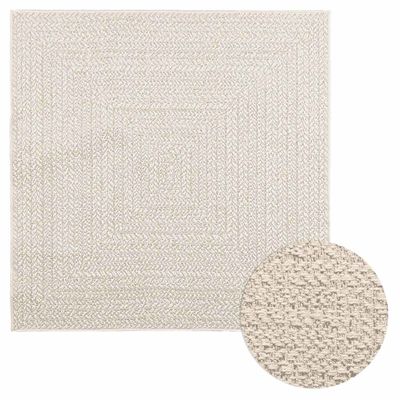 vidaXL Koberec ZIZUR 120x120 cm, jutový vzhľad, interiér a exteriér
