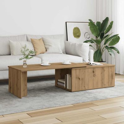 vidaXL Konferenčný stolík Artisan Dub 150x50x35 cm Konštrukčné drevo
