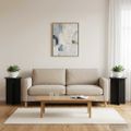 vidaXL Stojan na rastliny 2 ks Čierna Ø40 x 60 cm Kompozitné drevo