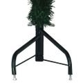 vidaXL Rohový umelý vianočný strom s 300 LED-i Zelená 210 cm PVC a kov