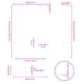 vidaXL Nohy konferenčného stolíka, antracitové, 2 ks, 38 x (42-43) cm, oceľové