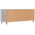 vidaXL TV skrinka betónová sivá 100x34,5x44,5 cm spracované drevo