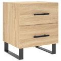 vidaXL Nočné stolíky 2 ks dub sonoma 40x35x47,5 cm kompozitné drevo