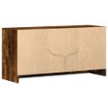 vidaXL TV stolík s LED dymový dub 100x34x50 cm kompozitné drevo