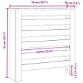 vidaXL Kryt radiátora Čierny dub 78 x 20 x 82 cm Kompozitné drevo