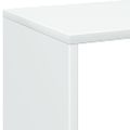 vidaXL Rozdeľovacia knižnica biela 69,5x29x103,5 cm kompozitné drevo