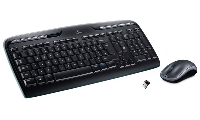 Logitech sada klávesnice a myši MK330/ bezdrôtový/ 2.4GHz/ USB prijímač/ US/ čierna Sada klávesnice a myši, bezdrôtová, US layout, 2,4GHz, USB prijímač, čierna