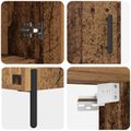vidaXL Highboard Staré drevo 69,5 x 34 x 180 cm Kompozitné drevo