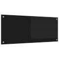 vidaXL Kuchynský obklad Čierna 100 x 40 cm tvrdené sklo