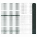 vidaXL Zvarené pletivo s podperami 100 x 1 m PVC potiahnutá oceľ