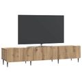 vidaXL TV skrinka 147 x 34,5 x 32 cm Dub artisan Kompozitné drevo