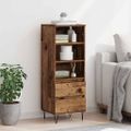 vidaXL Highboard Staré drevo 40 x 36 x 110 cm Kompozitné drevo