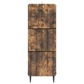 vidaXL Zásuvkový kabinet 33 x 34,5 x 92 cm Kompozitné drevo Dymový dub